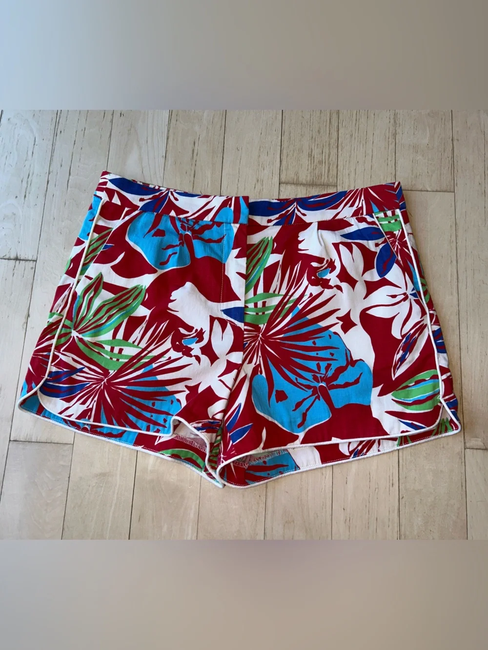 J. Crew Women’s Cotton Faille Shorts in Paradise Floral Size 10